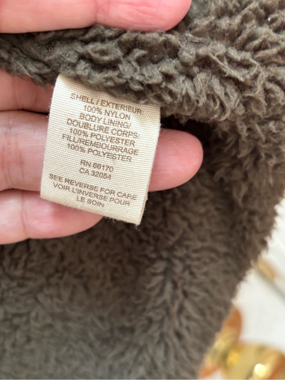 Free People Sherpa Lined Quilted Sleeveless Puffer Vest in Olive, Size M, EUC - Picture 4 of 5